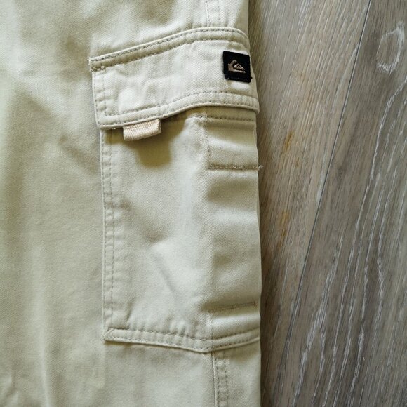 VTG 90s Y2K Quiksilver Baggy Cargo Pants Carpenter Rave Cyber Grunge Skate 34x30 - Picture 8 of 16